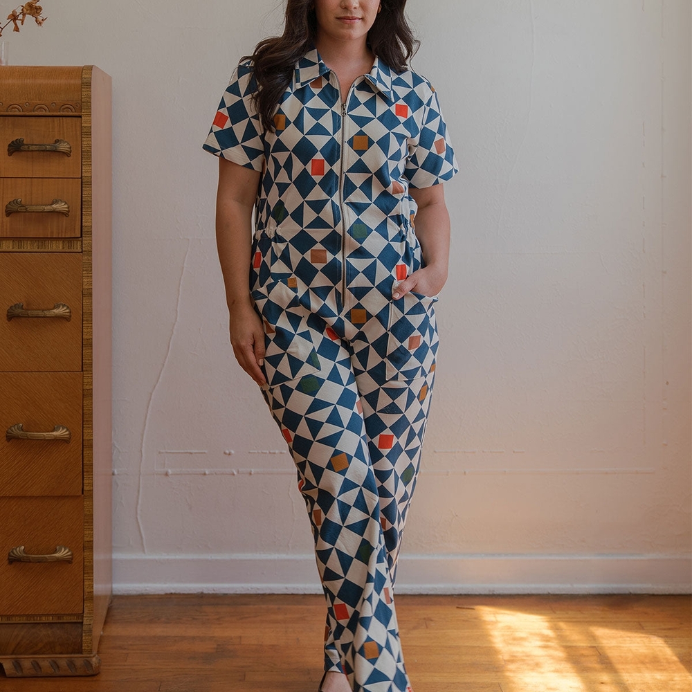 Geometric Patterned Jumpsuit
